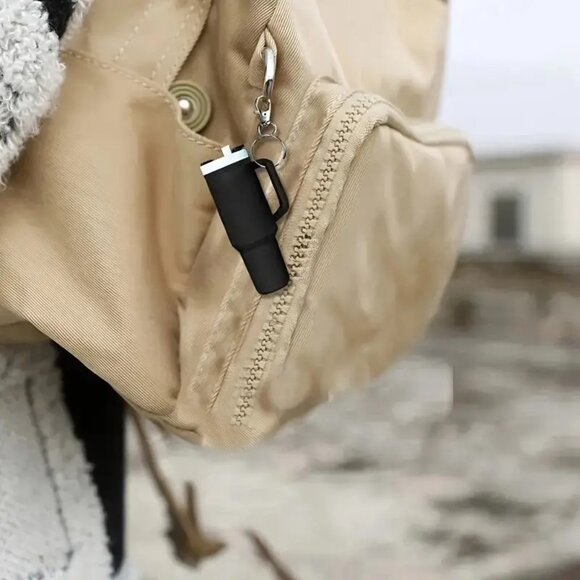 NWT Mini Water Bottle with Detachable Lipstick / Chapstick  Holder Bag Charm - Picture 4 of 4